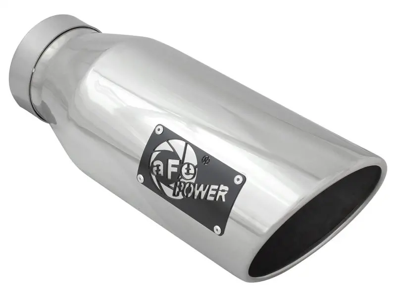 Afe Bolt-On Polished Diesel Exhaust Tip: 4" Inlet × 6" Outlet × 15" Length 1