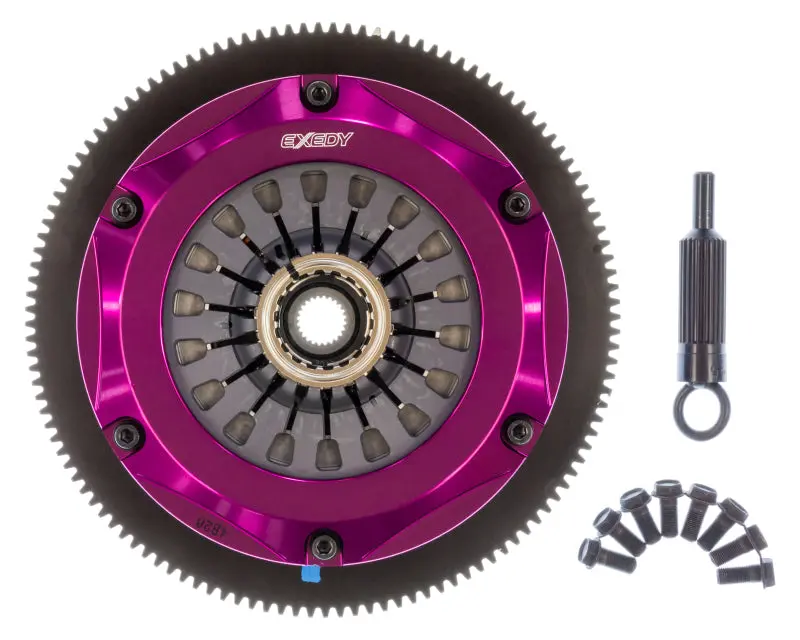 Exedy Hyper Twin Cerametallic Sprung Clutch Disc For 2004–2014 Subaru Wrx Sti (Pull-Type, H4) 1
