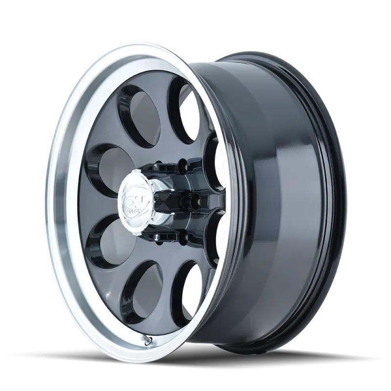 Ion Type 171 17X9 Black/Machined Alloy Wheel — 5X135 Bolt Pattern, Zero Offset, 87Mm Hub Bore 1