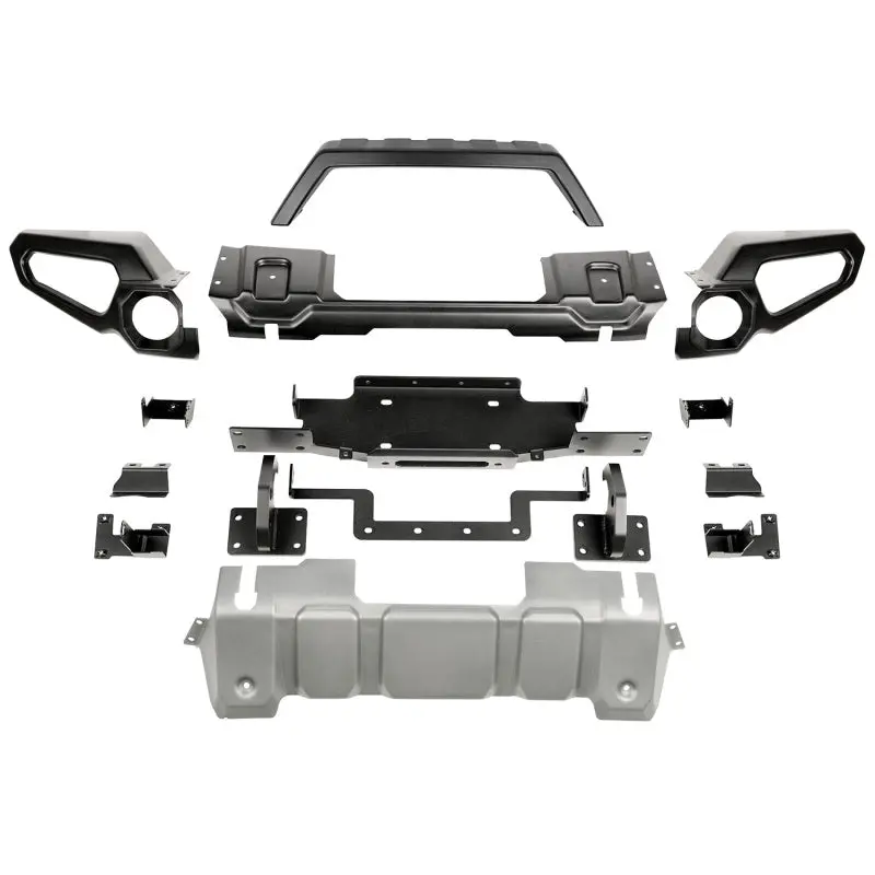 Rugged Ridge Venator Front Winch Bumper For Jeep Jl – Includes Overriders & Integrated Winch Tray 1