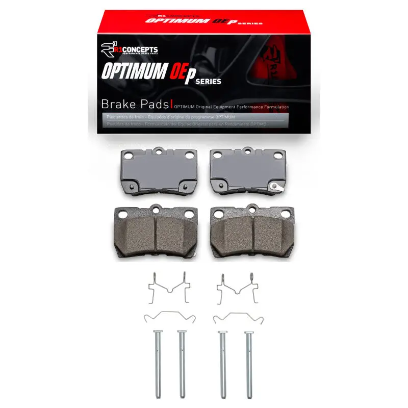 R1 Optimum Oe-Style Rear Brake Pad & Hardware Kit For 2006–2013 Lexus Gs450H 1