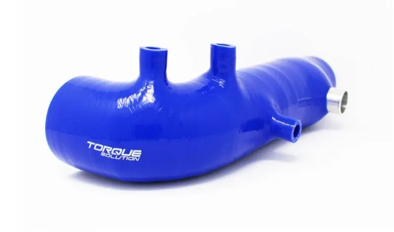 Torque Solution Turbo Inlet Hose – Black With Blue Accents For Subaru Wrx (2002–2007), Sti (2004–2018), Legacy Gt (2005–2009), Forester Xt (2004–2013) 1