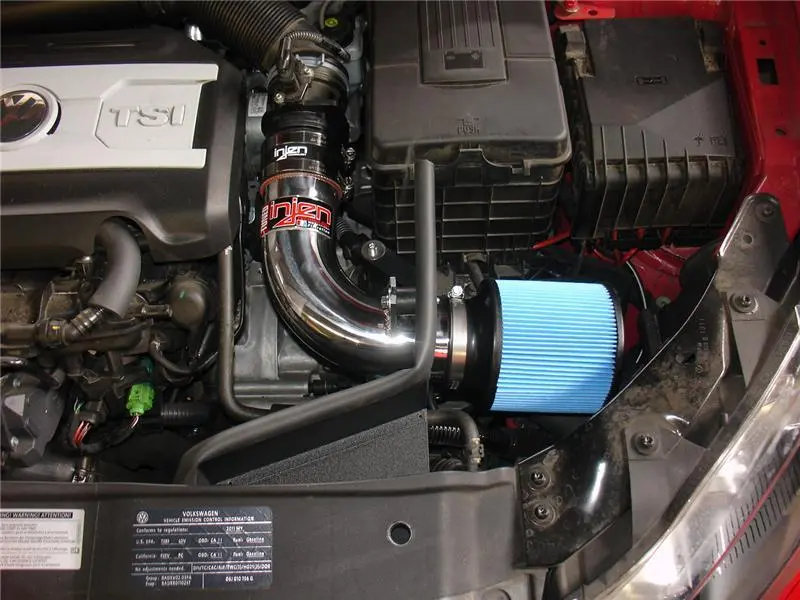 Injen 10-12 Vw Mk6 Gti 2.0L Tsi Polished Short Ram Intake W/ Heat Shield 1