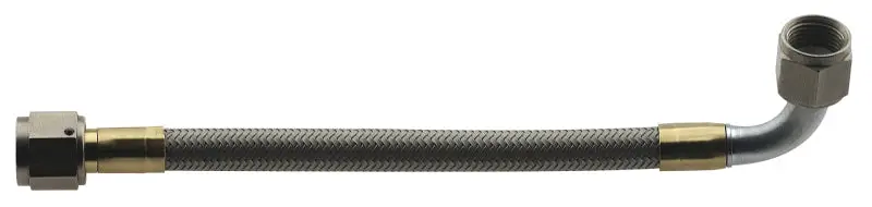 Fragola -6 An Stainless Steel Hose Assembly – Straight-To-90° Elbow, 20" Length With Steel Nut 1