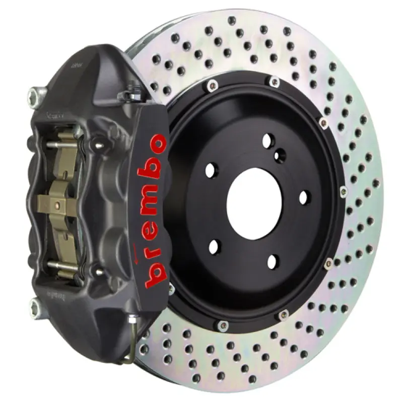Brembo Gts Big Brake Kit – Rear, 4-Piston Calipers With Drilled Two-Piece Rotors (345X28Mm) For 2011–2016 Bmw 528I 1