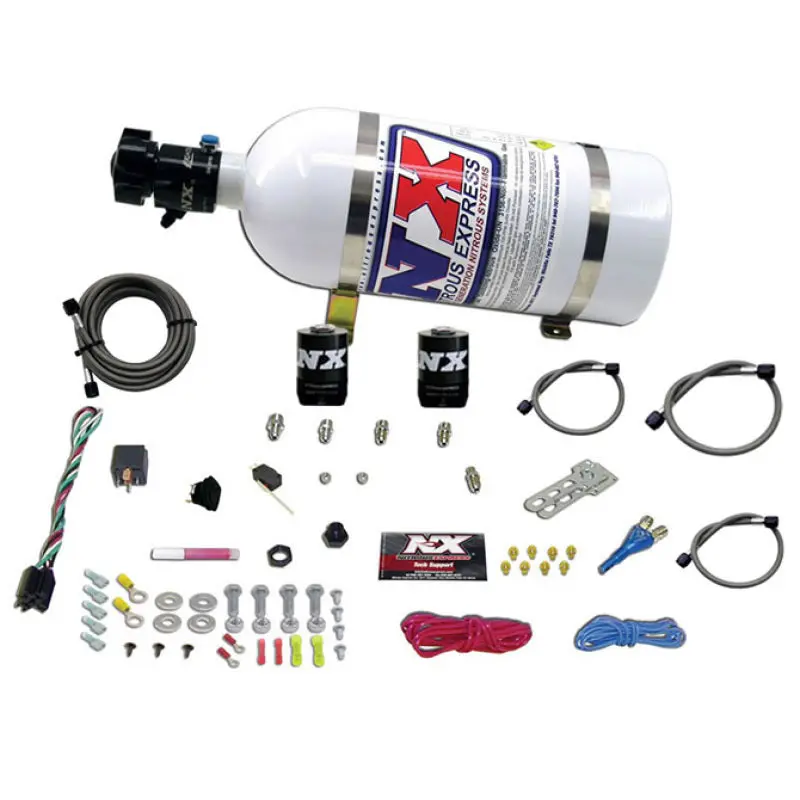 Nitrous Express Efi Race Single-Nozzle Nitrous Kit For Ford Applications (100–250 Hp, Includes 10Lb Bottle) 1