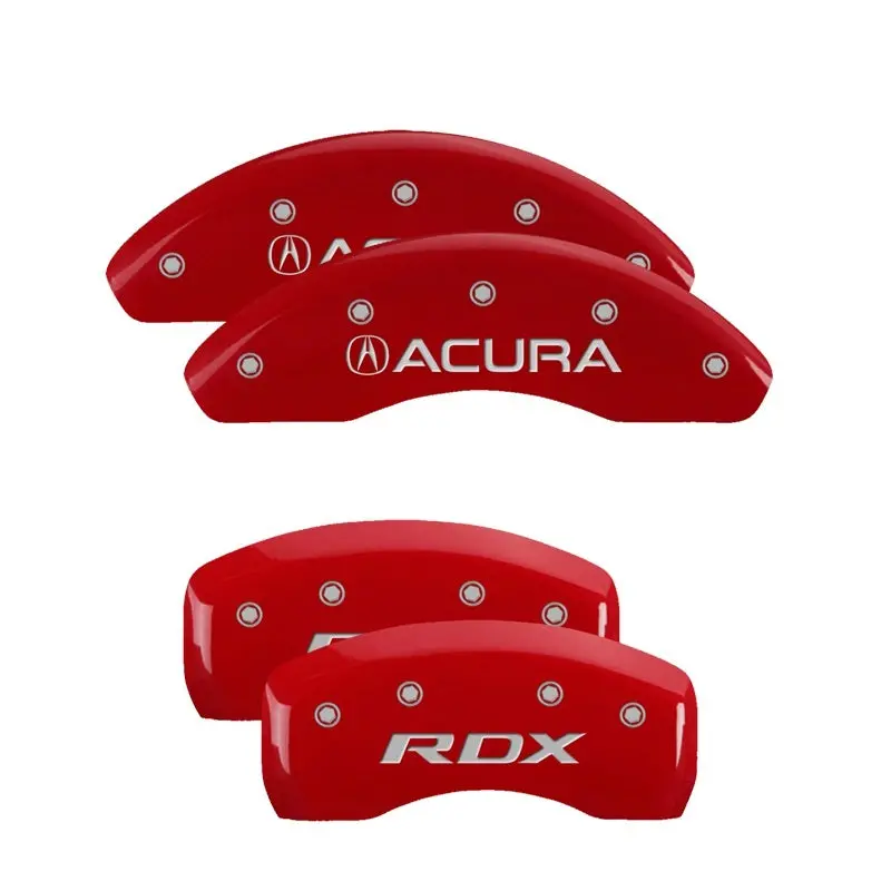 Mgp Red Caliper Covers For Acura Rdx – Front & Rear, Silver Lettering, Fits 18"+ Wheels 1