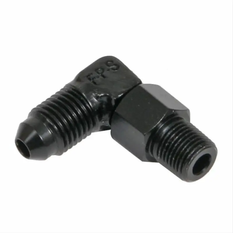 Fragola -8An X 1/4" Npt 90° Swivel Fitting – Black Anodized 1