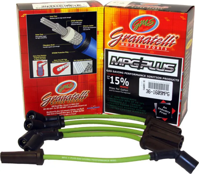 Granatelli 93-95 Chevrolet Cavalier 4Cyl 2.2L Mpg Plus Ignition Wires 1