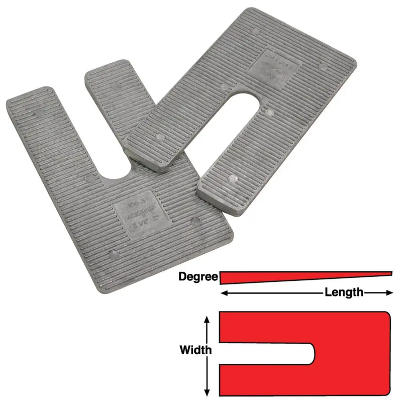 Spc Performance Al Shims 3X6X2.5 Deg.(6) 1