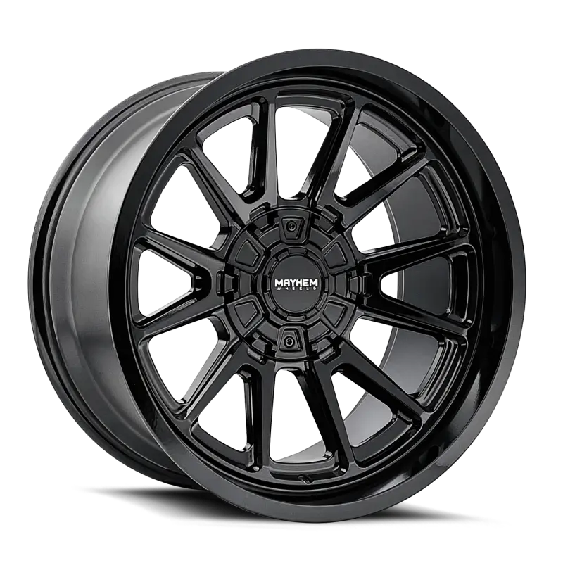 Mayhem Intrepid Gloss Black Alloy Wheel – 18X9, 8X170 Bolt Pattern, -12Mm Offset, 125.2Mm Hub Bore 1
