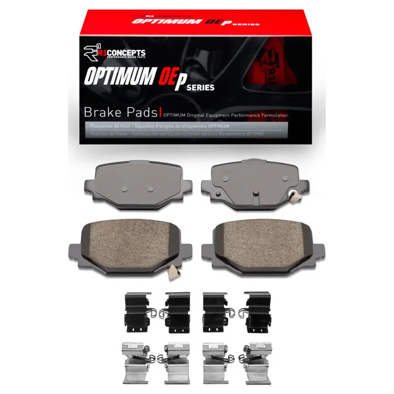 R1 Optimum Oe Replacement Brake Pad & Hardware Kit For 2019–2024 Infiniti Qx55 Rear Axle 1