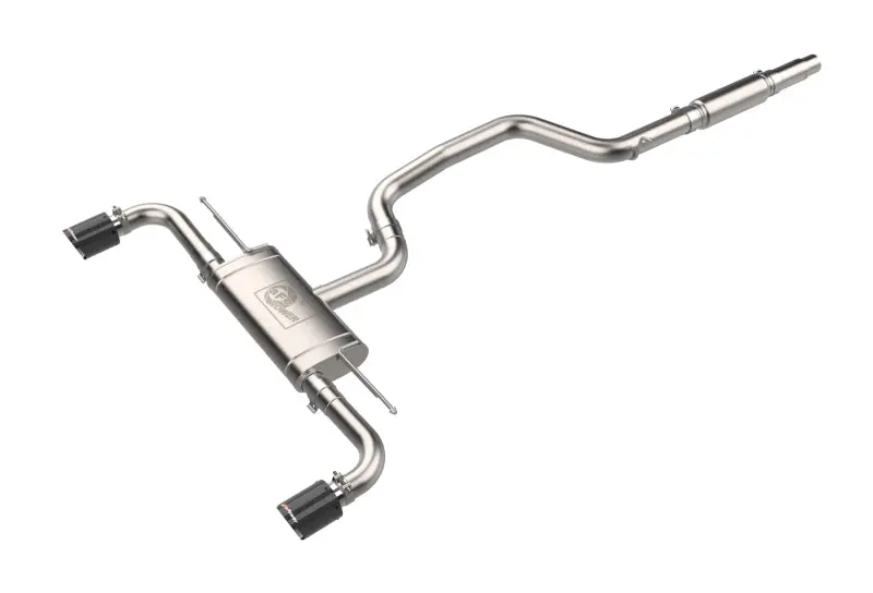 Afe Mach Force-Xp Cat-Back Exhaust System For 2022–2024 Vw Gti – 3" To 2.5" Stainless Steel W/ Carbon Tips 1