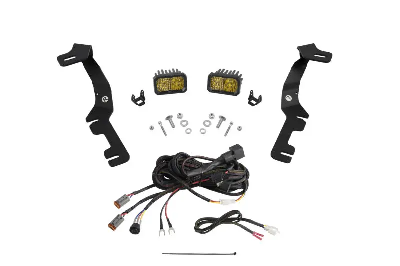 Diode Dynamics Stage Series Ditch Light Kit – Amber Combo Beam For 2019–Present Ram C2 Sport Trucks 1