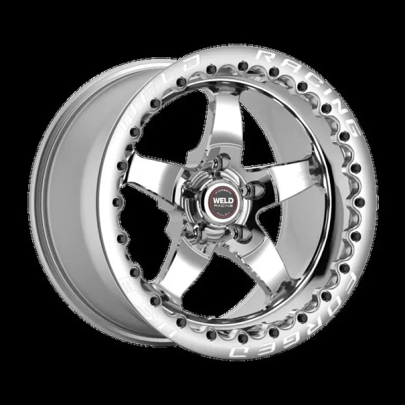 Weld S71 Polished Aluminum Wheel – 15×10, 5×4.75 Bolt Pattern, 5.5″ Backspace, Medium Pad Finish 1