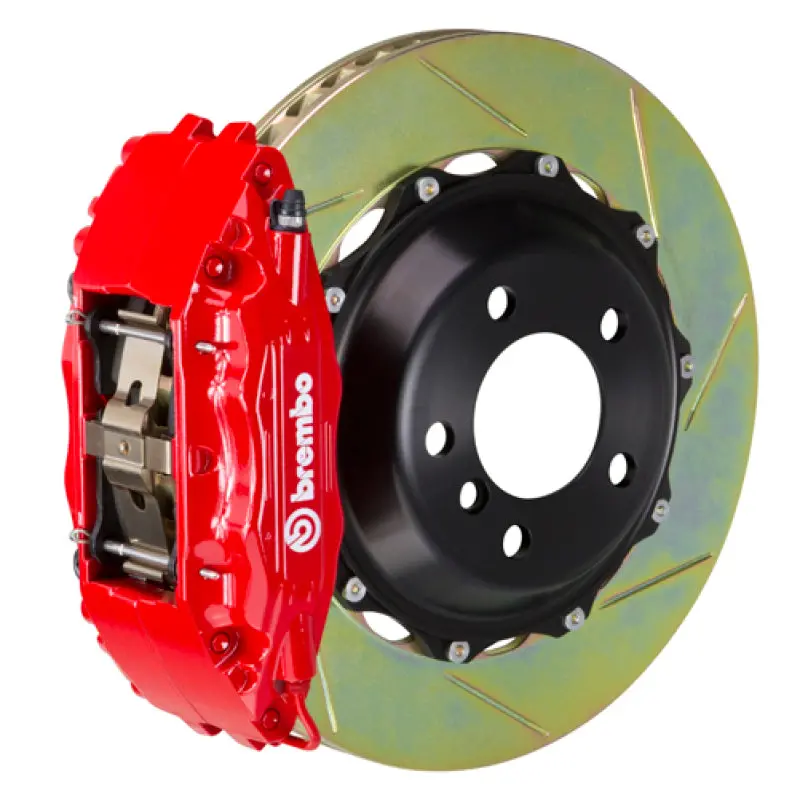 Brembo Gt Big Brake Kit For Bmw 128I & 135I (2008–2013) – Front, 6-Piston Calipers, Slotted 355X32Mm Two-Piece Rotors (Type 1, Red) 1