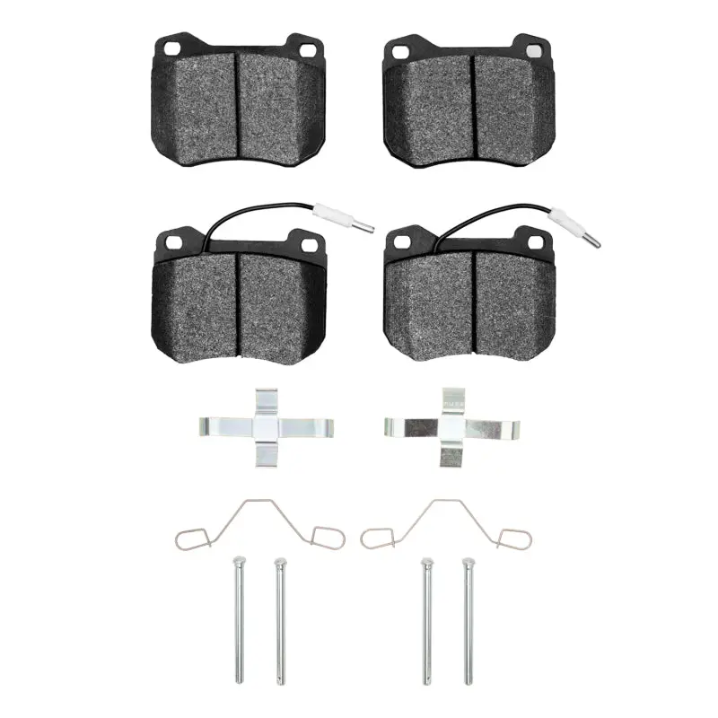 R1 80-89 Peugeot 505 Front Semi Met Pads & Hardware Kit 1