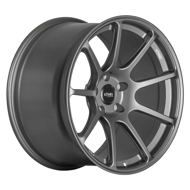 Konig Forged F5R Ash Silver Wheel – 19X9.5 Inch, 5X114.3 Bolt Pattern, +35Mm Offset, Knurled Bead Design 1