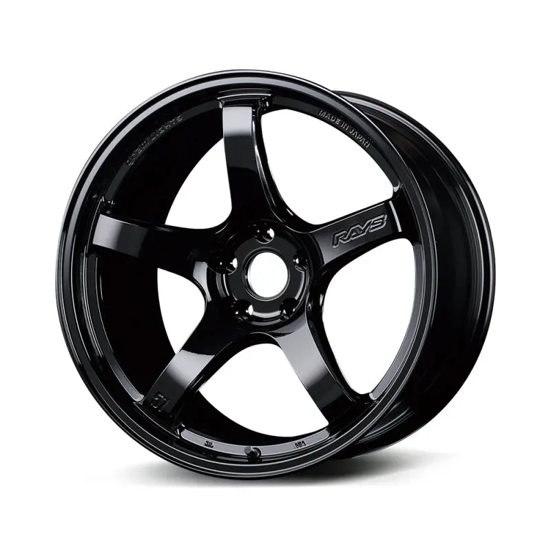 Gram Lights 57Cr 17X9 Inch Gloss Black Alloy Wheel — +22 Offset, 5X114.3 Bolt Pattern 1