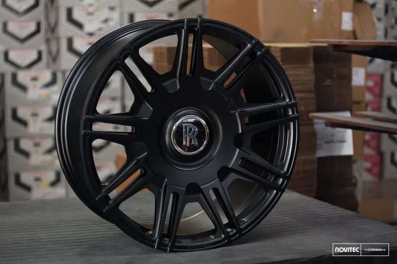 Vossen X Novitec Sp2 22X10.5In - 5X112 Bp - Et15 - Satin Black Rolls-Royce Ghost 2Nd Gen Rear Wheel 1