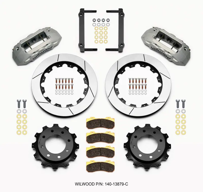 Wilwood Tx6R Rear Brake Kit – 16" Clear-Anodized Rotors For 1999–2010 Gm 2500Hd Trucks 1